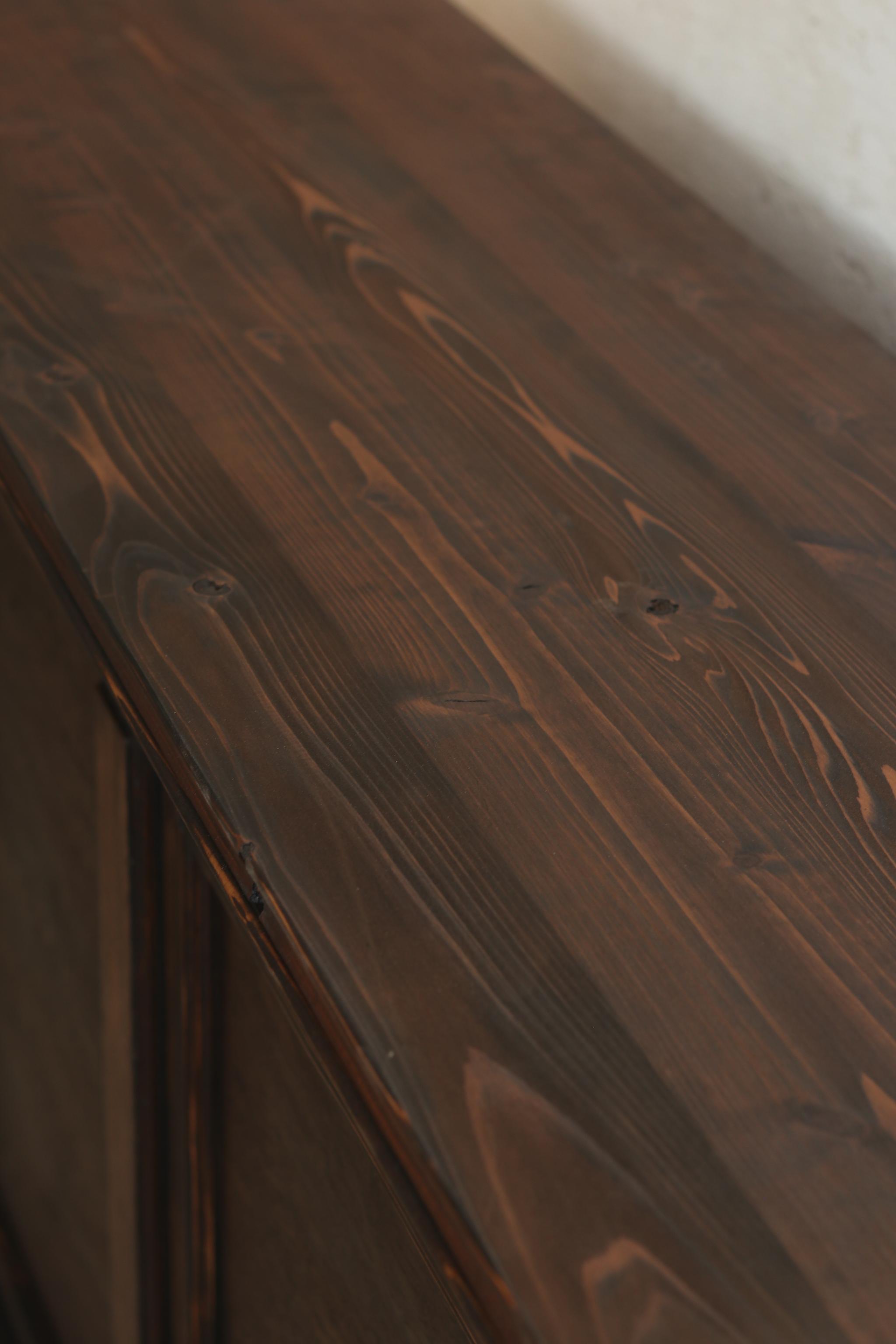 折畳みアンティークカウンター 折りたたみテーブル レジ台 キャッシャー 受付 ディスプレイ 店舗什器 マルシェ | 6枚目